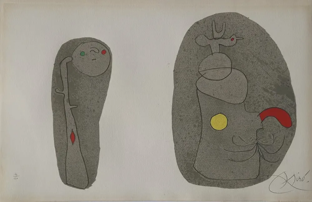 石版画 Miró - Pl.11 from L'enfance d'Ubu