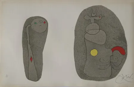 石版画 Miró - Pl.11 from L'enfance d'Ubu