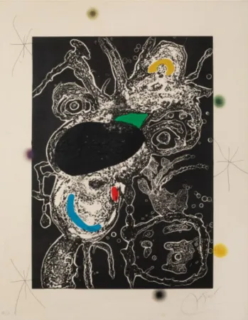 蚀刻飞尘法 Miró - Plate III from Espriu-Miró