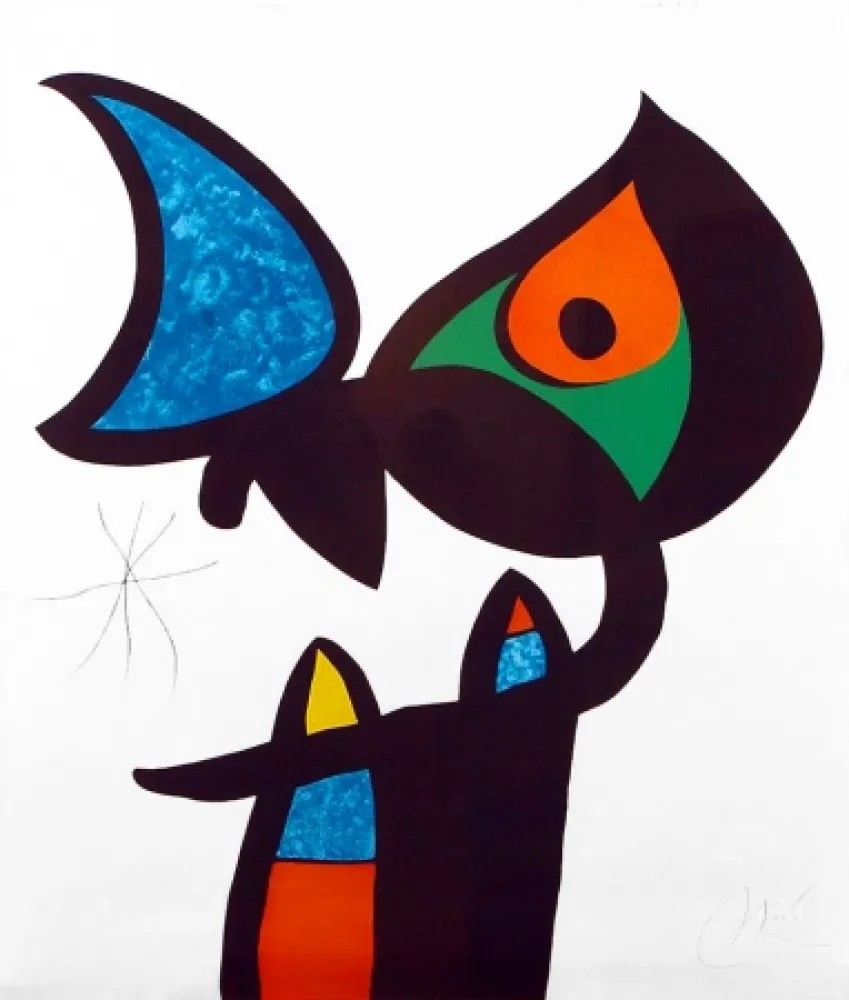 蚀刻飞尘法 Miró - Plate VI from Espriu – Miró