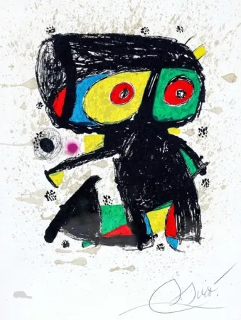 石版画 Miró - Poligrafa XV años