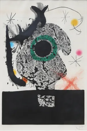 版画 Miró - Polypheme