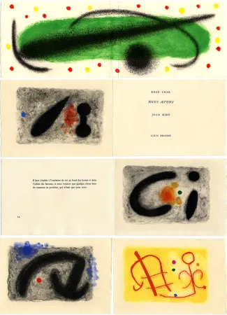 插图书 Miró - René Char. NOUS AVONS. 5 gravures en couleurs (L. Broder, Paris 1959)