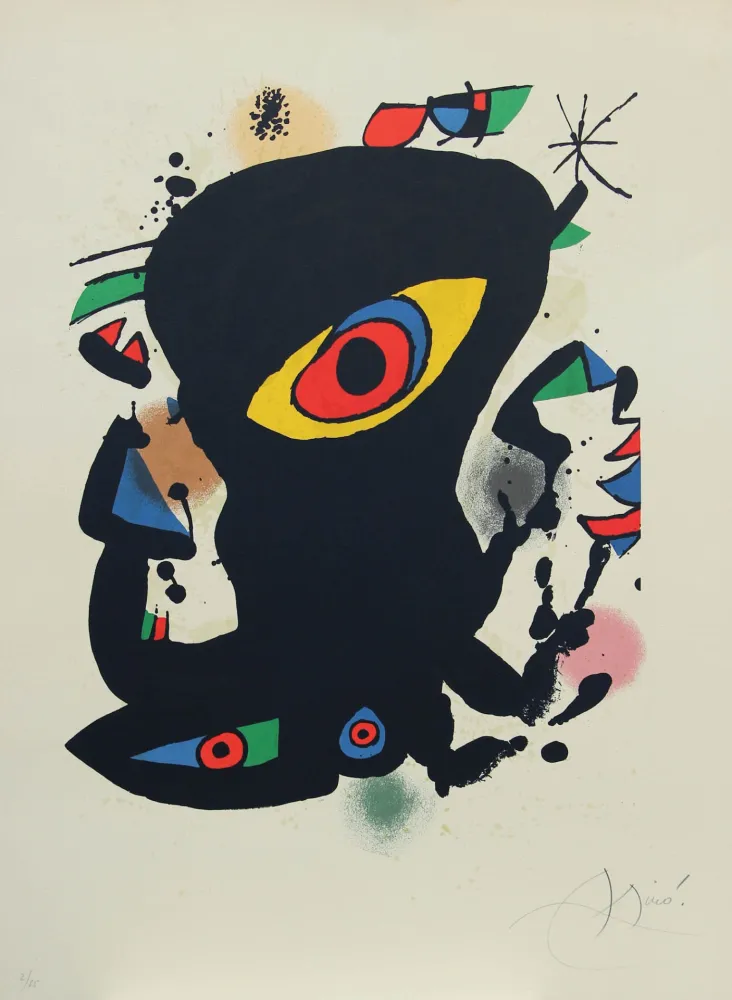 石版画 Miró - SENZA TITOLO