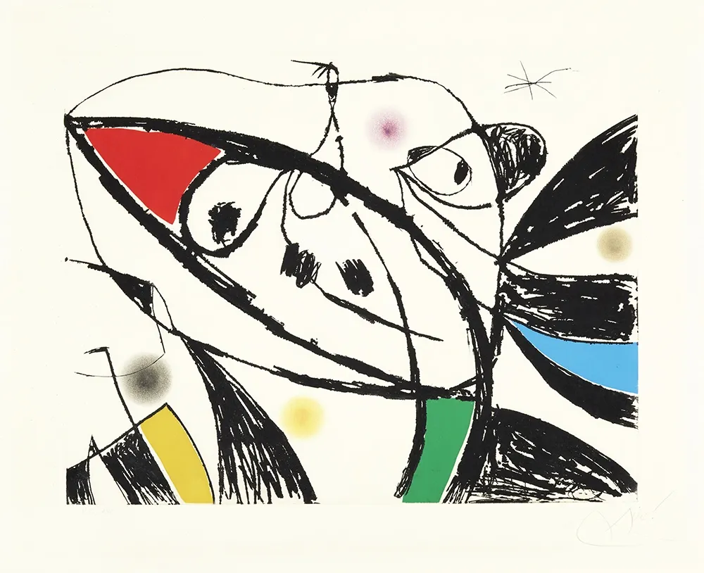 蚀刻版画 Miró - Serie Mallorca III