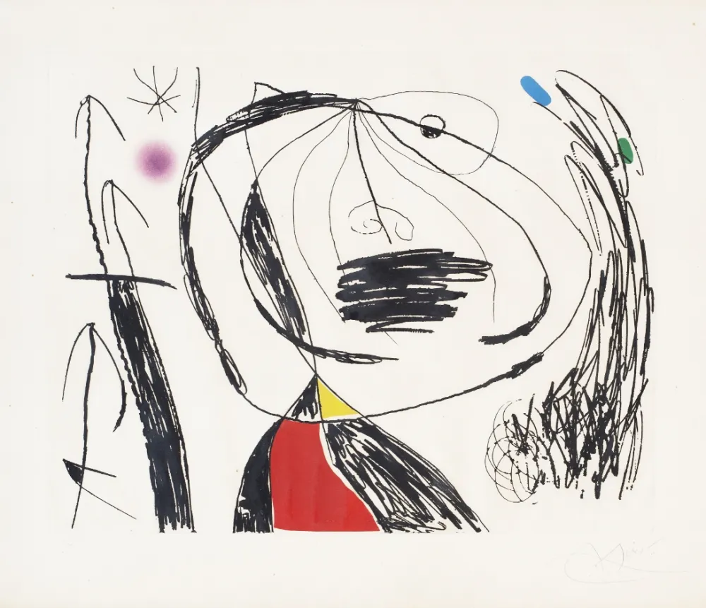 蚀刻飞尘法 Miró - Serie Mallorca (plate 5)