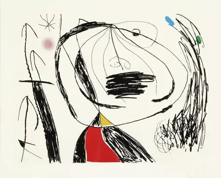 蚀刻版画 Miró - Serie Mallorca V