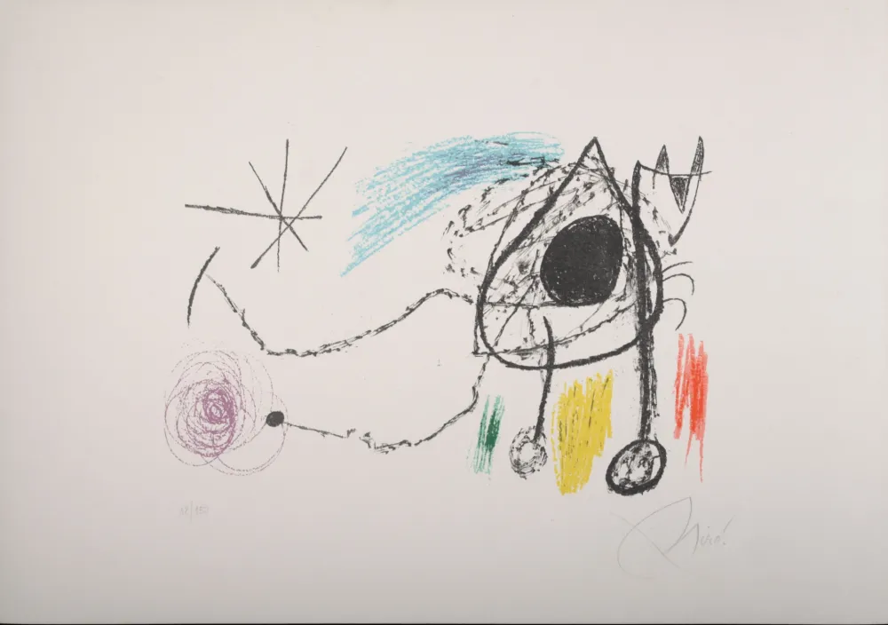 石版画 Miró - Sobreteixims i Escultures, 1972 - Hand-signed & numbered