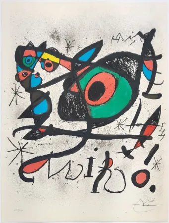 石版画 Miró - SOBRETEIXIMS I ESCULTURES