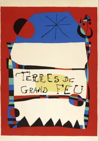 石版画 Miró - Terres de Grand Feu