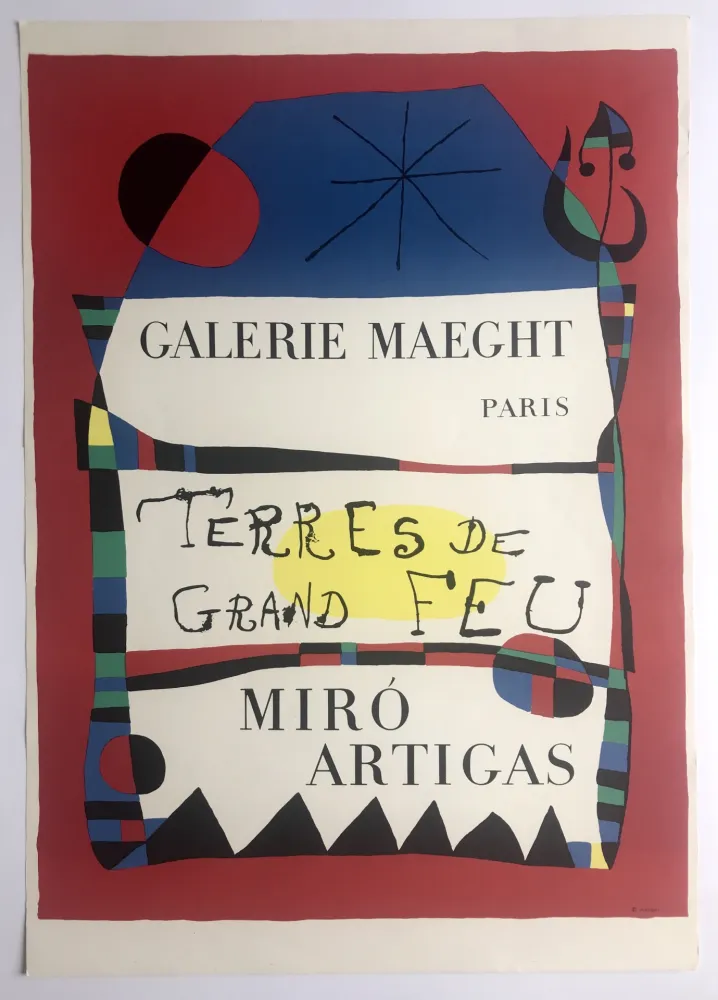 海报 Miró -  Terres de grand feu / Galerie Maeght