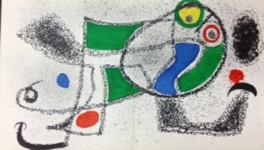 石版画 Miró - The dreamer