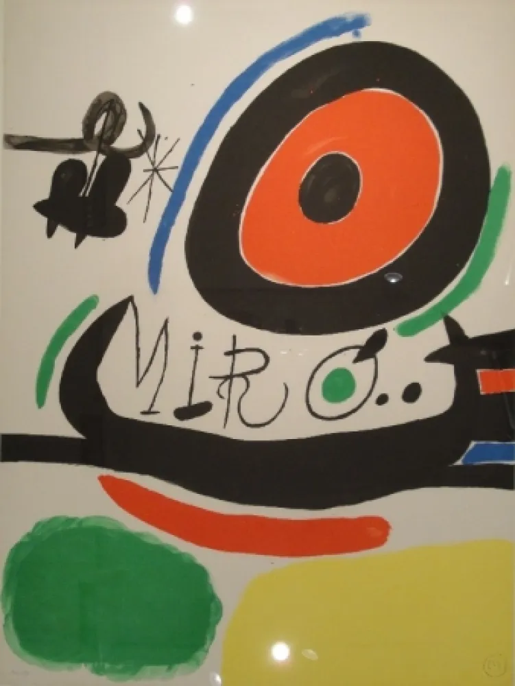 石版画 Miró - Tres libres