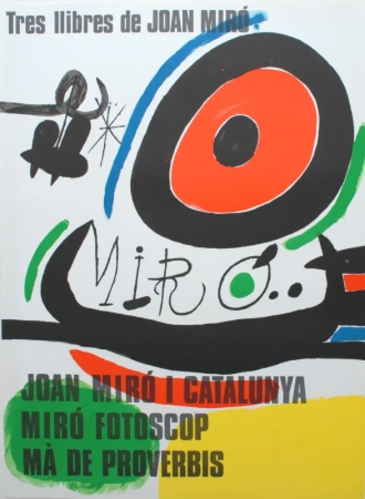 石版画 Miró - Tres llibres de Joan Miró