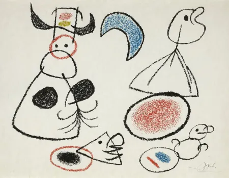 石版画 Miró - UBU AUX BALÉARES. 19 lithographies originales signées (1971)