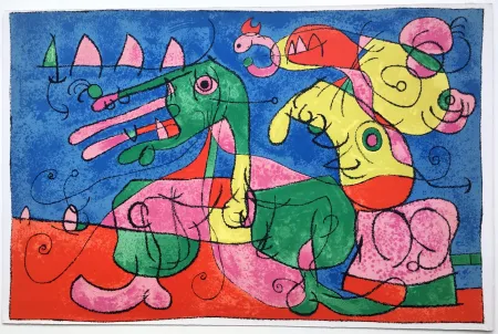 石版画 Miró - UBU ROI : CHEZ LE TZAR (1966).