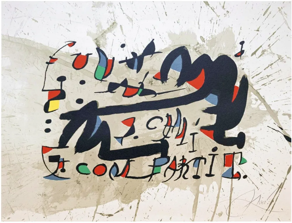 石版画 Miró - Un Cami Compartit