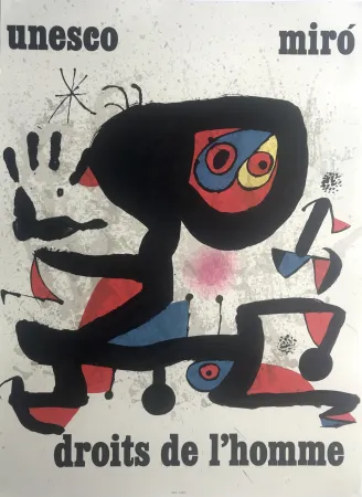 海报 Miró - Unesco / Droits de l'homme
