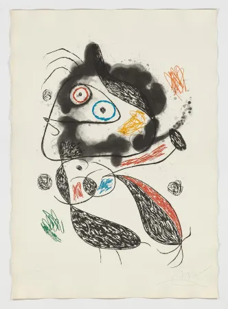 蚀刻飞尘法 Miró - Untitled