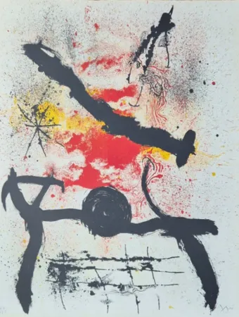 石版画 Miró - Untitled from Graphikmappe Hochschule St. Gallen