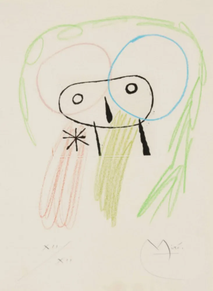 复数作品 Miró - Untitled (from the La bague d’Aurore portfolio)