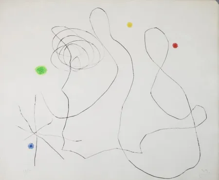 蚀刻飞尘法 Miró - Untitled X (from Flux de l'Aimant)