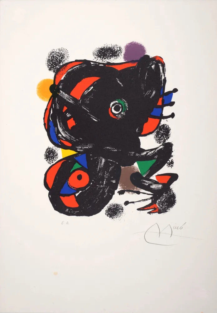 石版画 Miró - XXe siècle (n°46), 1976 - Hand-signed!