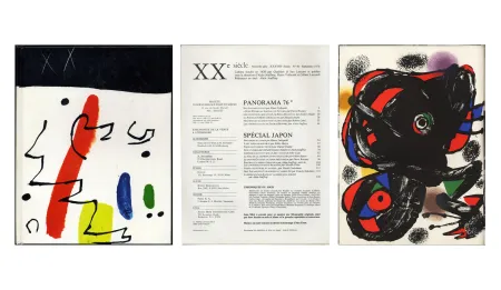 插图书 Miró - XXe SIÈCLE (nouvelle série). n° XLVI (46). Panorama 76*. SPÉCIAL JAPON. XXXVIIIe année. Septembre 1976