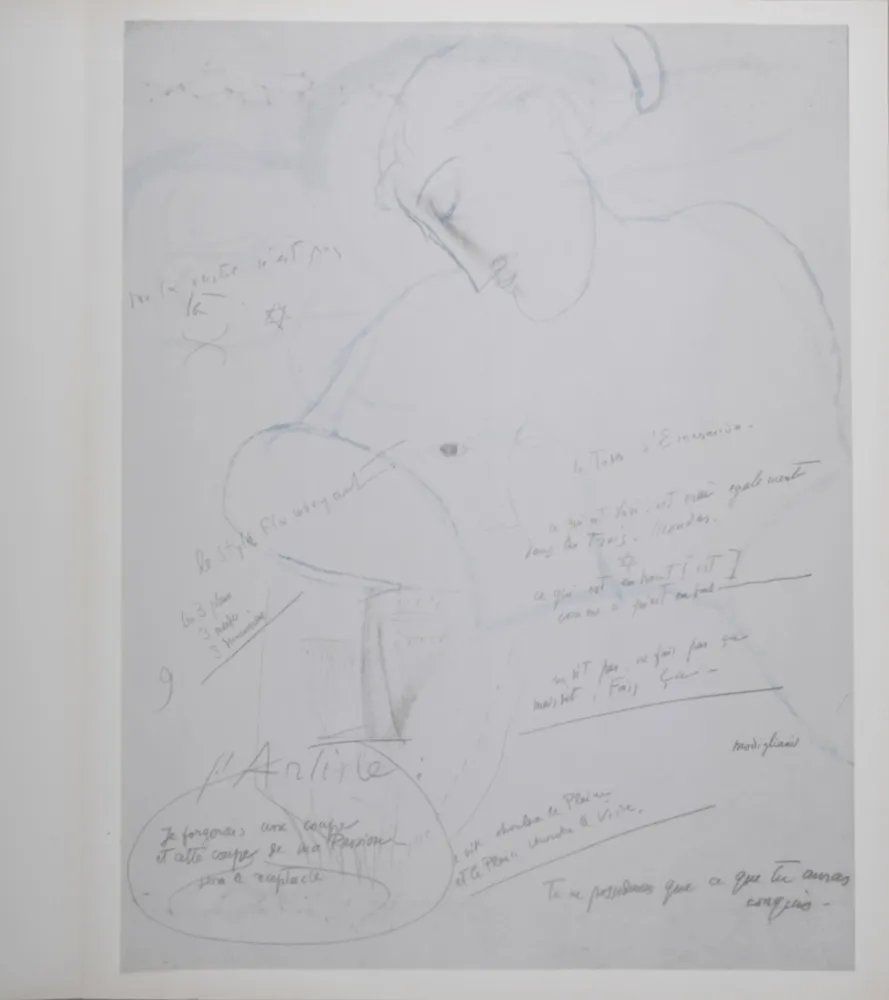 石版画 Modigliani - La Table d'Emeraude