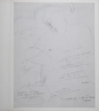 石版画 Modigliani - La Table d'Emeraude