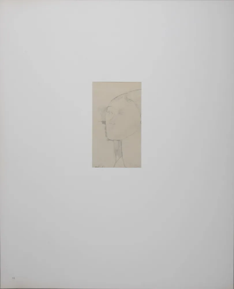 石版画 Modigliani - Portrait de Béatrice Hastings