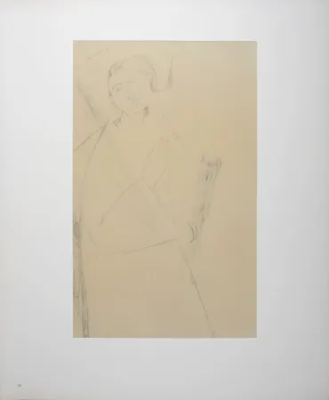 石版画 Modigliani - The Novice