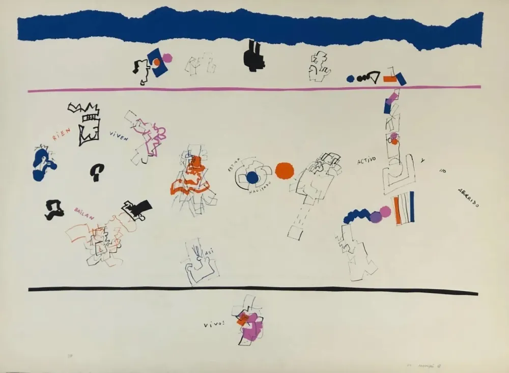 蚀刻版画 Mompó - Están naciendo