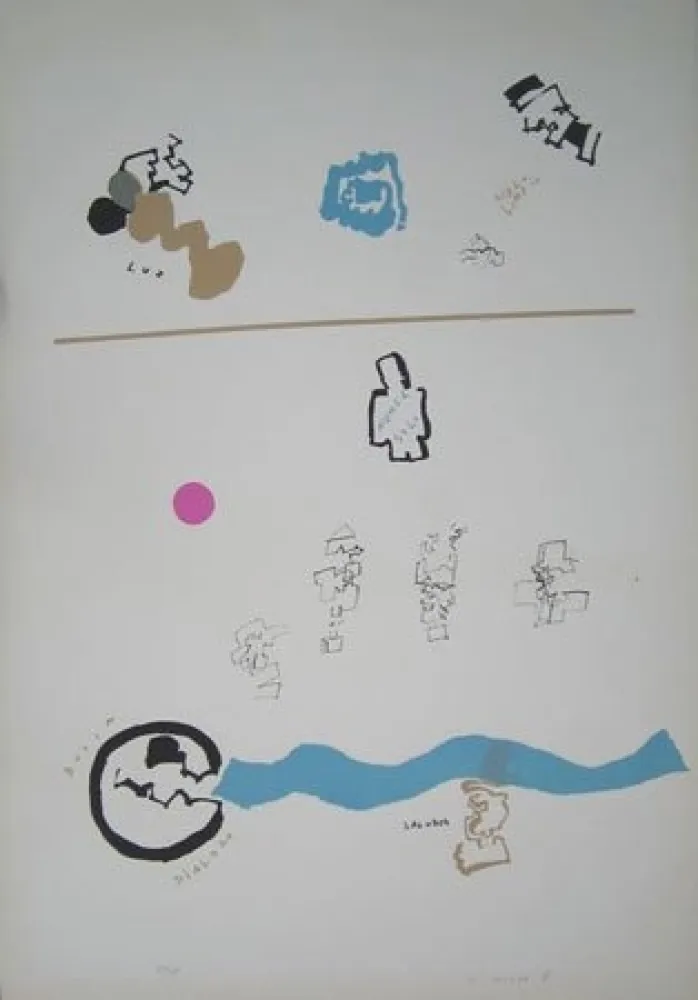 石版画 Mompó - Nunca solo