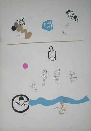 石版画 Mompó - Nunca solo