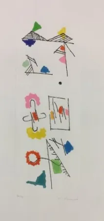 蚀刻版画 Mompó - Ventana abierta a un paisaje