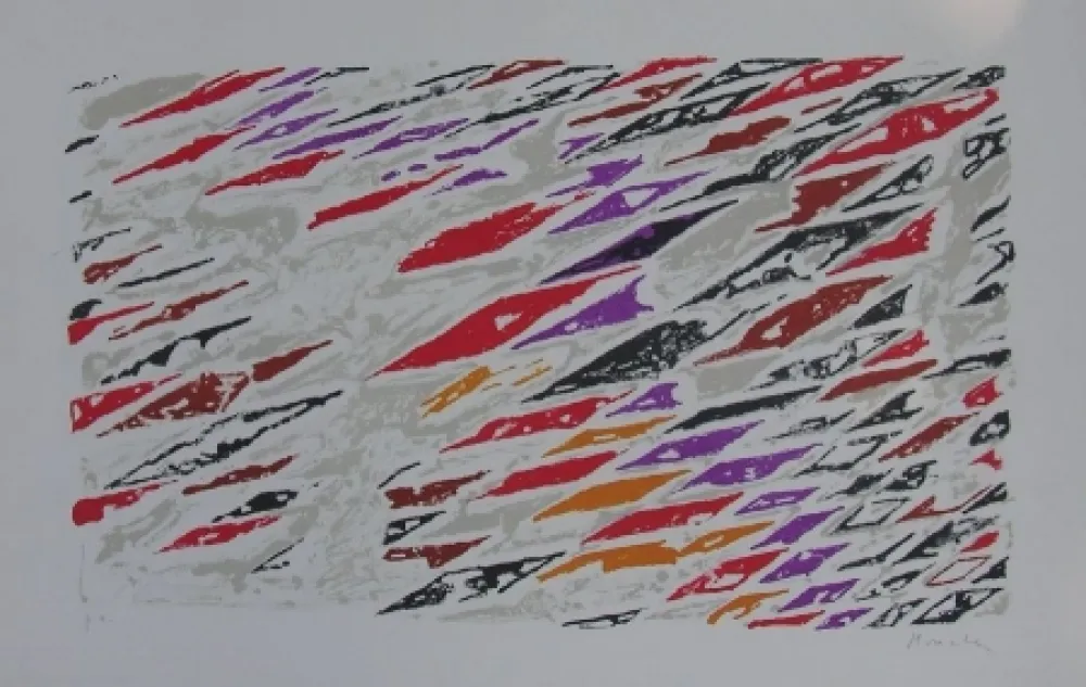 石版画 Moncada - Senza titolo