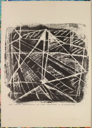 石版画 Moncada - Una lenta metamorfosi lo stava proiettando in un altro mondo