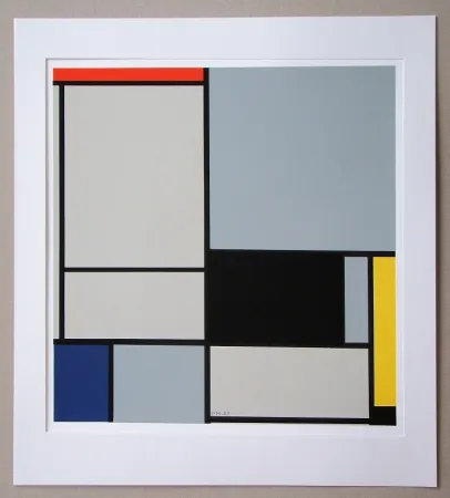 丝网印刷 Mondrian - Compositie - 1921