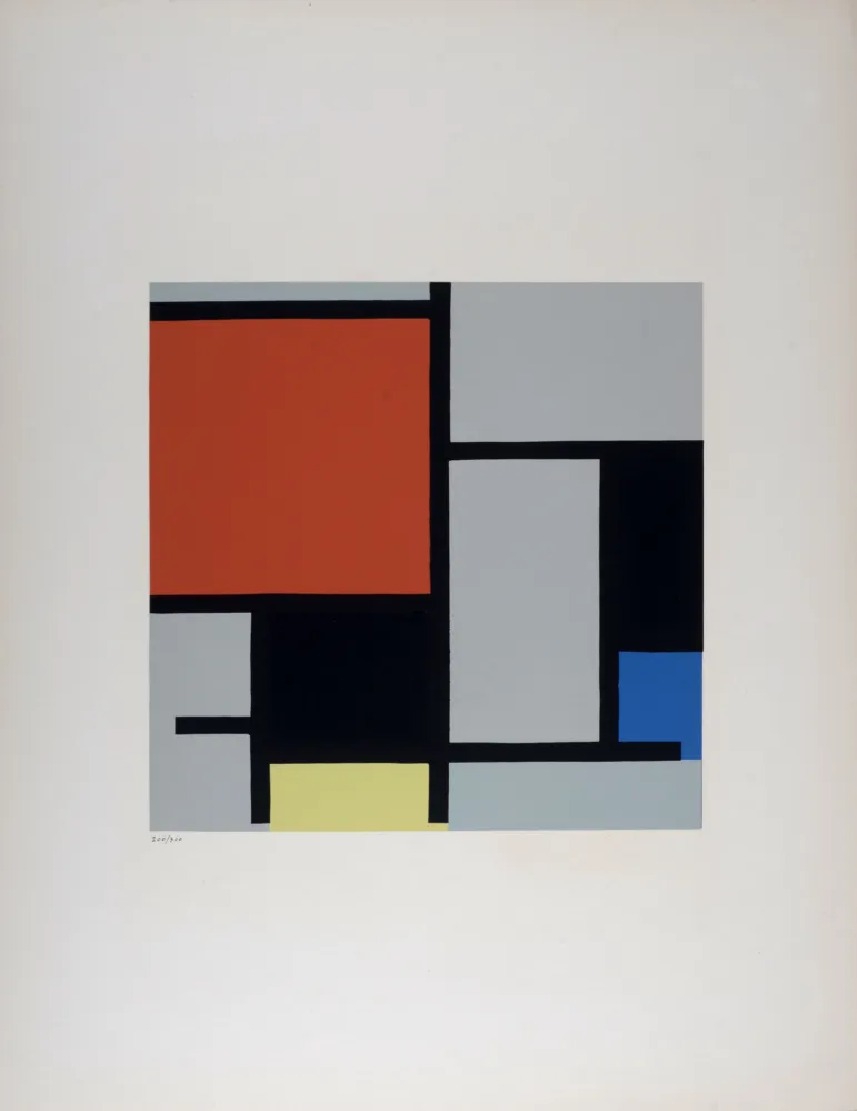 丝网印刷 Mondrian - Composition, 1953.
