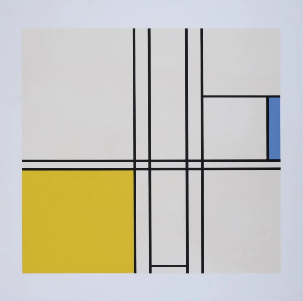 丝网印刷 Mondrian - Composition in Blue and Yellow, 1967