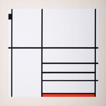 丝网印刷 Mondrian - Composition in White, Black, and Red, 1936 (1967)