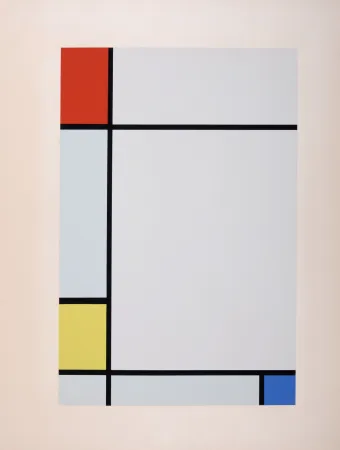 丝网印刷 Mondrian - Composition Rouge Jaune Bleu, 1957