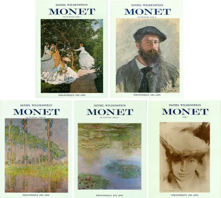插图书 Monet - CLAUDE MONET. CATALOGUE RAISONNÉ (Peintures, pastels et dessins). 5 volumes. 1974-1991