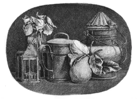 蚀刻版画 Mongatti - Natura morta