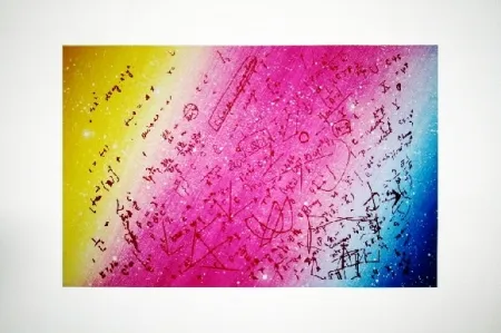 丝网印刷 Monory - Fouillis mathématique