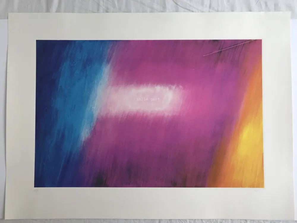 丝网印刷 Monory - Fuite n° 7 - Nulle part