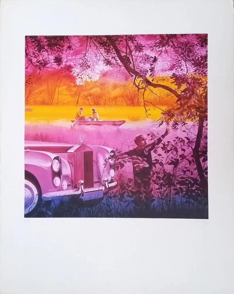 石版画 Monory - Lithographie offset. Numérotée et signée par l'artiste au crayon.