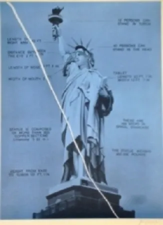 丝网印刷 Monory - USA 76 - Statue de la liberté