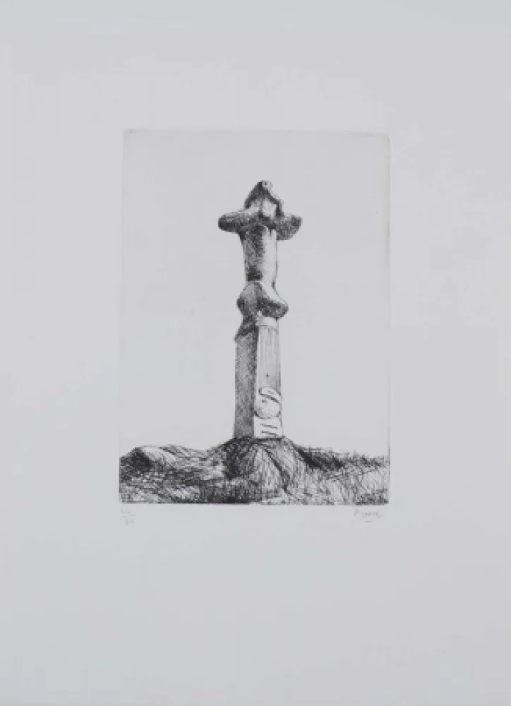 蚀刻版画 Moore - Glenkiln Cross